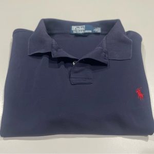 Men’s Shirt - Polo by Ralph Lauren Navy Blue. Size Large. Great condition!